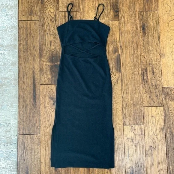 NWT: Forever 21: Black Knit Dress: Size Small - Picture 2 of 7